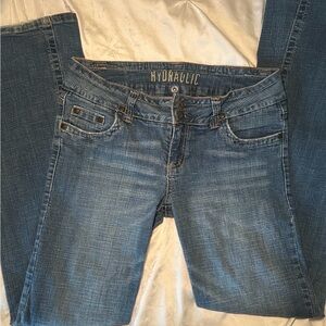 y2k Hydraulic blue bootcut jeans Size 9/10